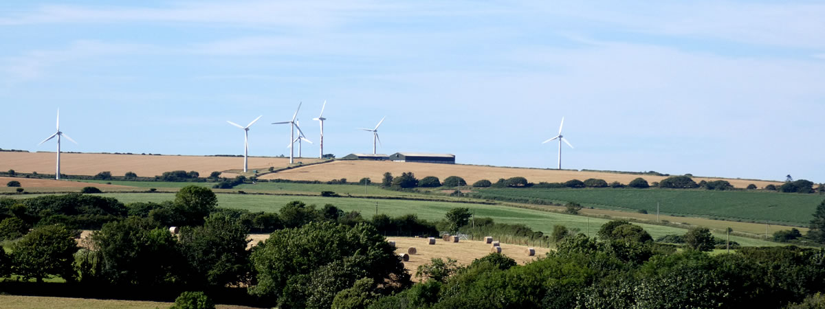 Views over Fourburrow Downs from Langarth